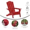 Flash Furniture Red Adirondack Patio Chairs with Cupholder, 2PK 2-LE-HMP-1044-10-RD-GG - alternate 9